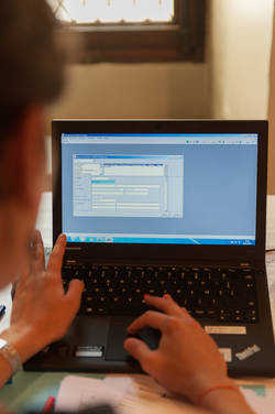 Informatisation des données recueillies lors du récolement, Copyright Musées d'Angers_F.Bagin