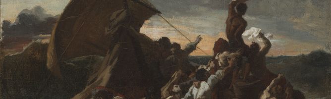 Théodore Géricault (1791-1824), "le naufrage du Radeau de la méduse" détail), 1ère moitié du 19e, esquisse, Angers, musées