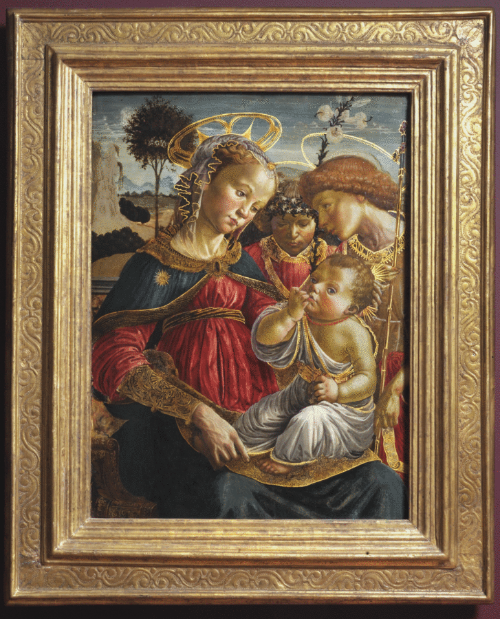 MNR 252 – La Vierge, saint Jean-Baptiste et un ange adorant l'Enfant Jésus