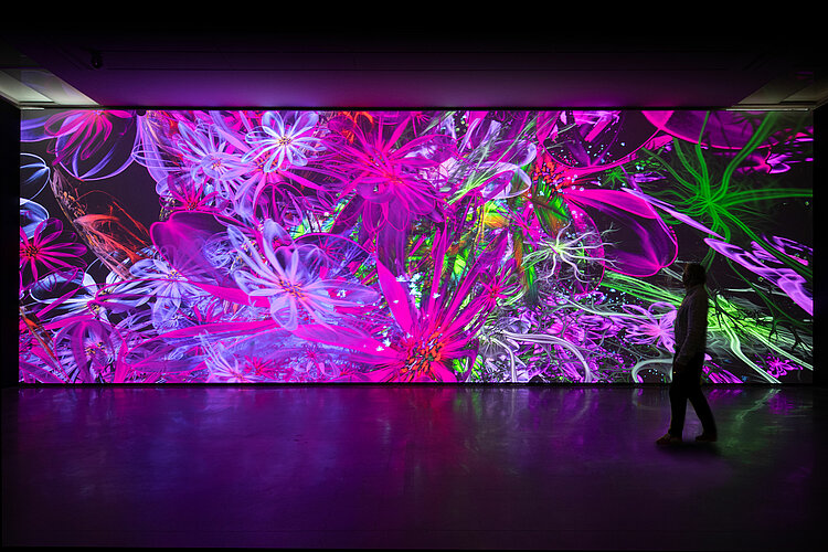 Digital Floralia de Miguel Chevalier