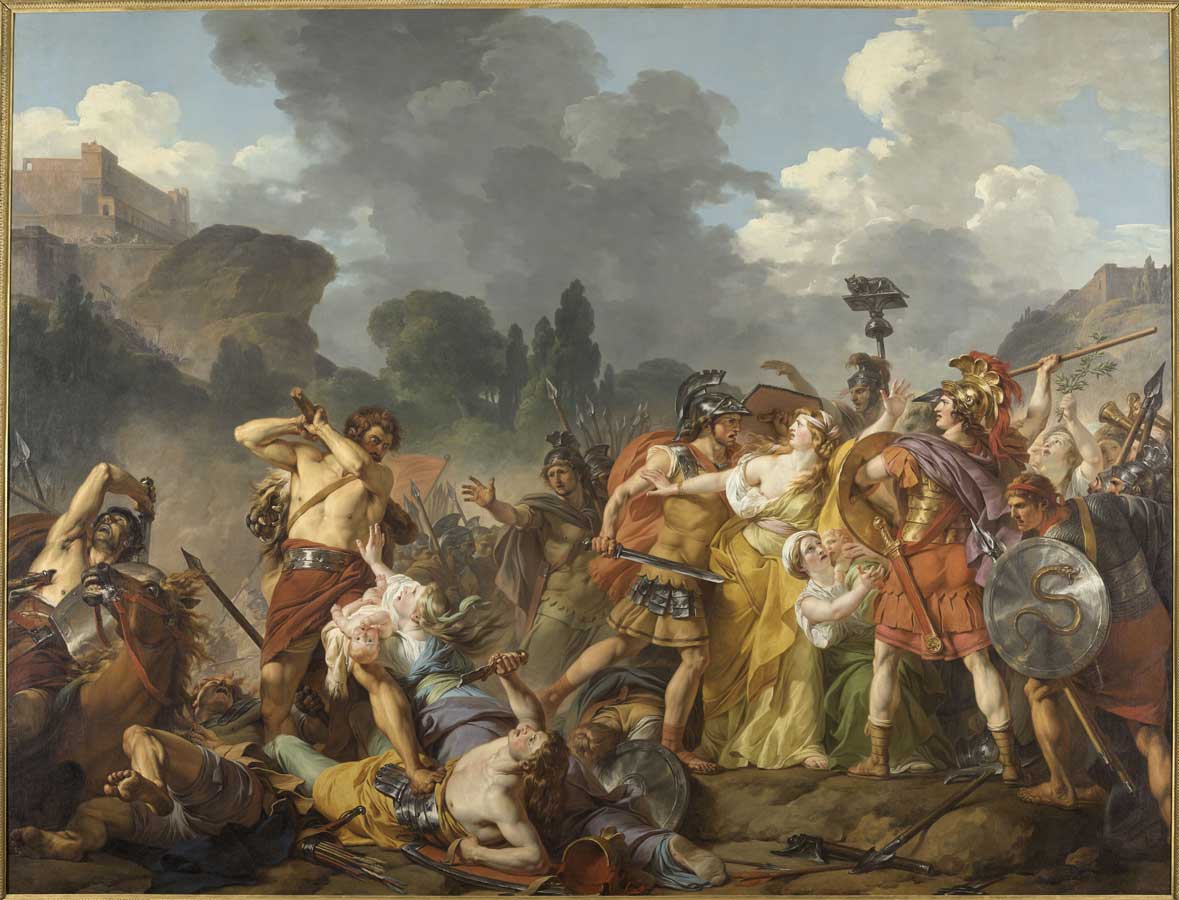 Le Combat des Romains et des Sabins interrompu par les femmes sabines